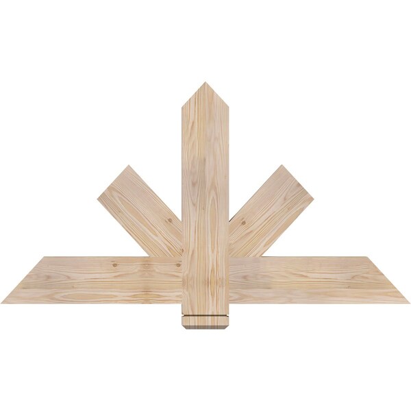 Ekena Millwork Kennewick Smooth Timber Gable Bracket, Douglas Fir, 48"W x 26"H x 1 1/2"D x 5 1/2"F, 13/12 Pitch GBW048X26X0206KEN00SDF - main